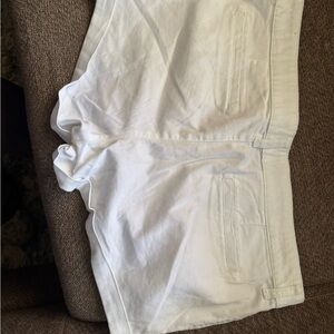 SO White Flat Front Shorts Classic Design